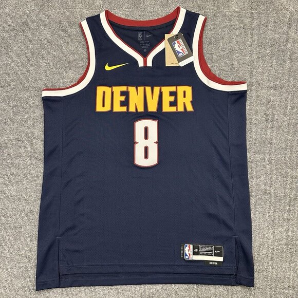 NWT Men’s Nike Denver Nuggets Peyton Watson Icon Swingman Home Jersey Sz 48 (L)